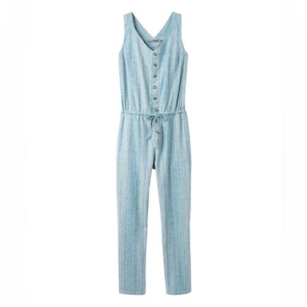 Blue Stripe Wayferers Sleeveless Jumpsuit